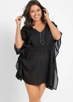 bonprix Tunique de plage transparente à col V|Femme Vêtements De Plage|Chemisiers