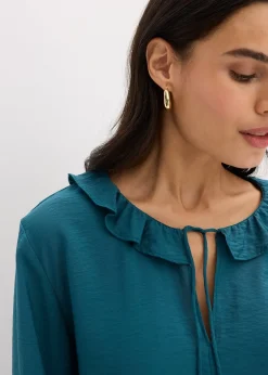 Femme bonprix Chemisiers|Tunique en fine viscose mélangée