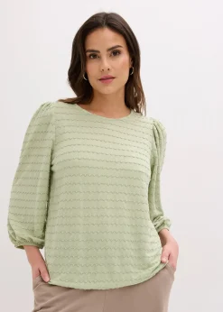 Femme bonprix T-Shirts & Tops|Tunique en jersey texturé