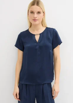 bonprix Tunique en satin fin|Femme Chemisiers