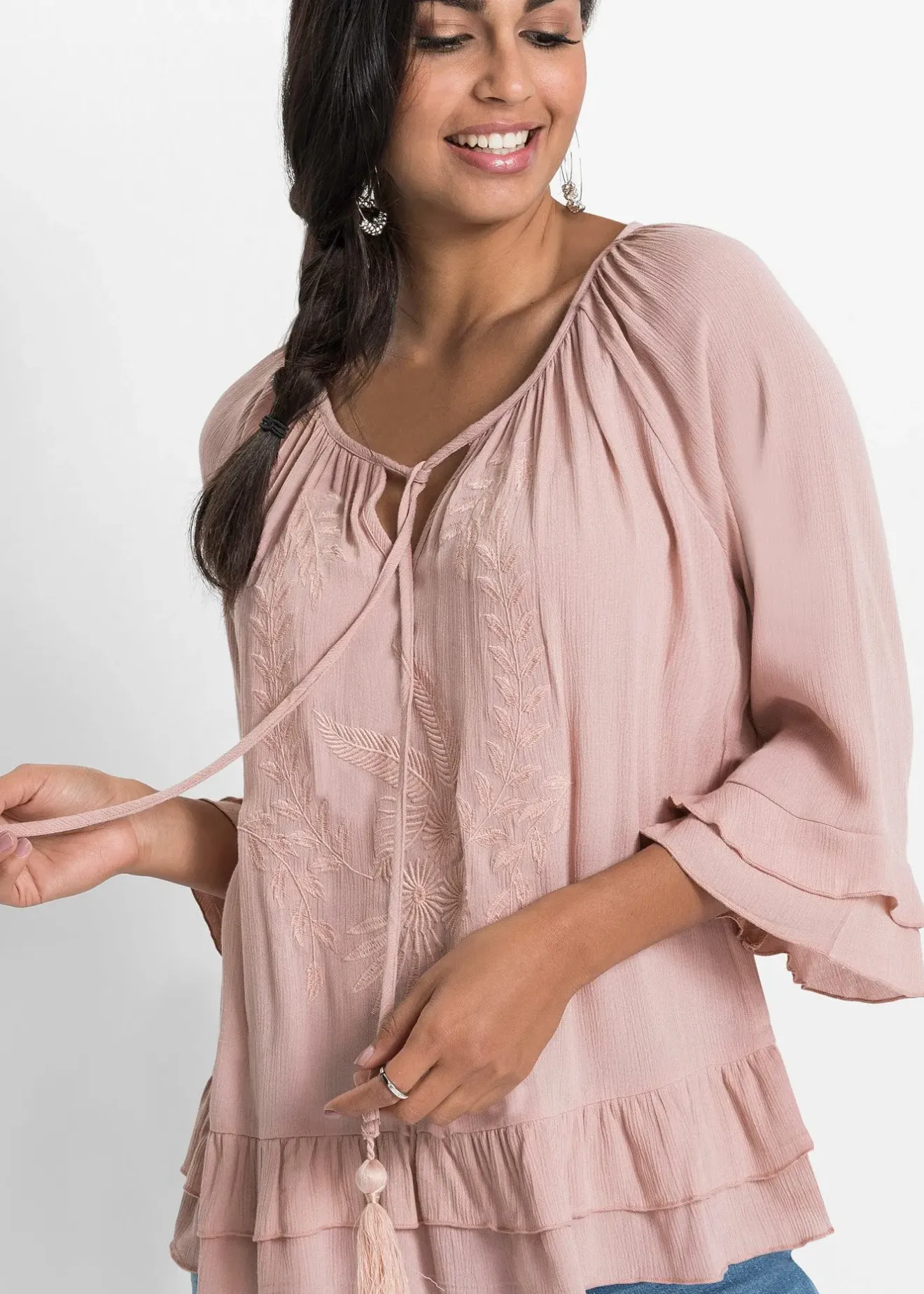 bonprix Tunique en viscose|Femme Chemisiers