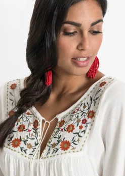 bonprix Tunique en viscose effet froissé|Femme Chemisiers