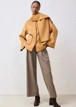 bonprix Veste à broderie décorative (ens. 2 pces avec écharpe)|Femme Premium|Vestes & Manteaux