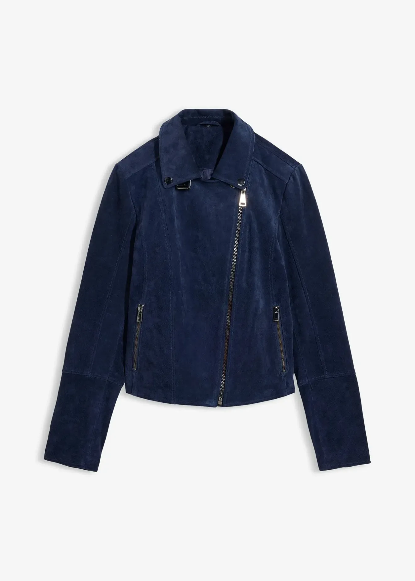 bonprix Veste biker en cuir velours|Femme Premium|Vestes & Manteaux