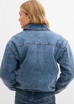 bonprix Veste chaude en jean, raccourcie|Femme Vestes & Manteaux