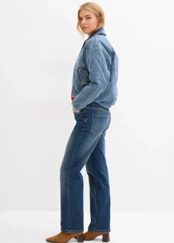 bonprix Veste chaude en jean, raccourcie|Femme Vestes & Manteaux