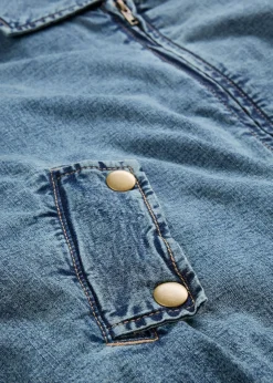 bonprix Veste chaude en jean, raccourcie|Femme Vestes & Manteaux