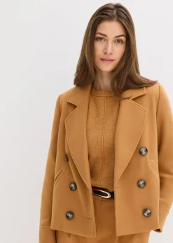 Femme bonprix Vestes & Manteaux|Veste courte aspect laine