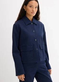 bonprix Veste courte de mi-saison en coton extensible|Femme Vestes & Manteaux