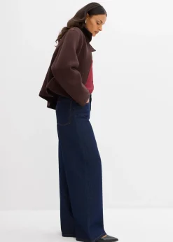 Femme bonprix Vestes & Manteaux|Veste courte en matière néoprène