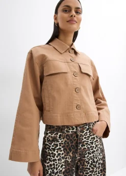 bonprix Veste courte en twill|Femme Vestes & Manteaux