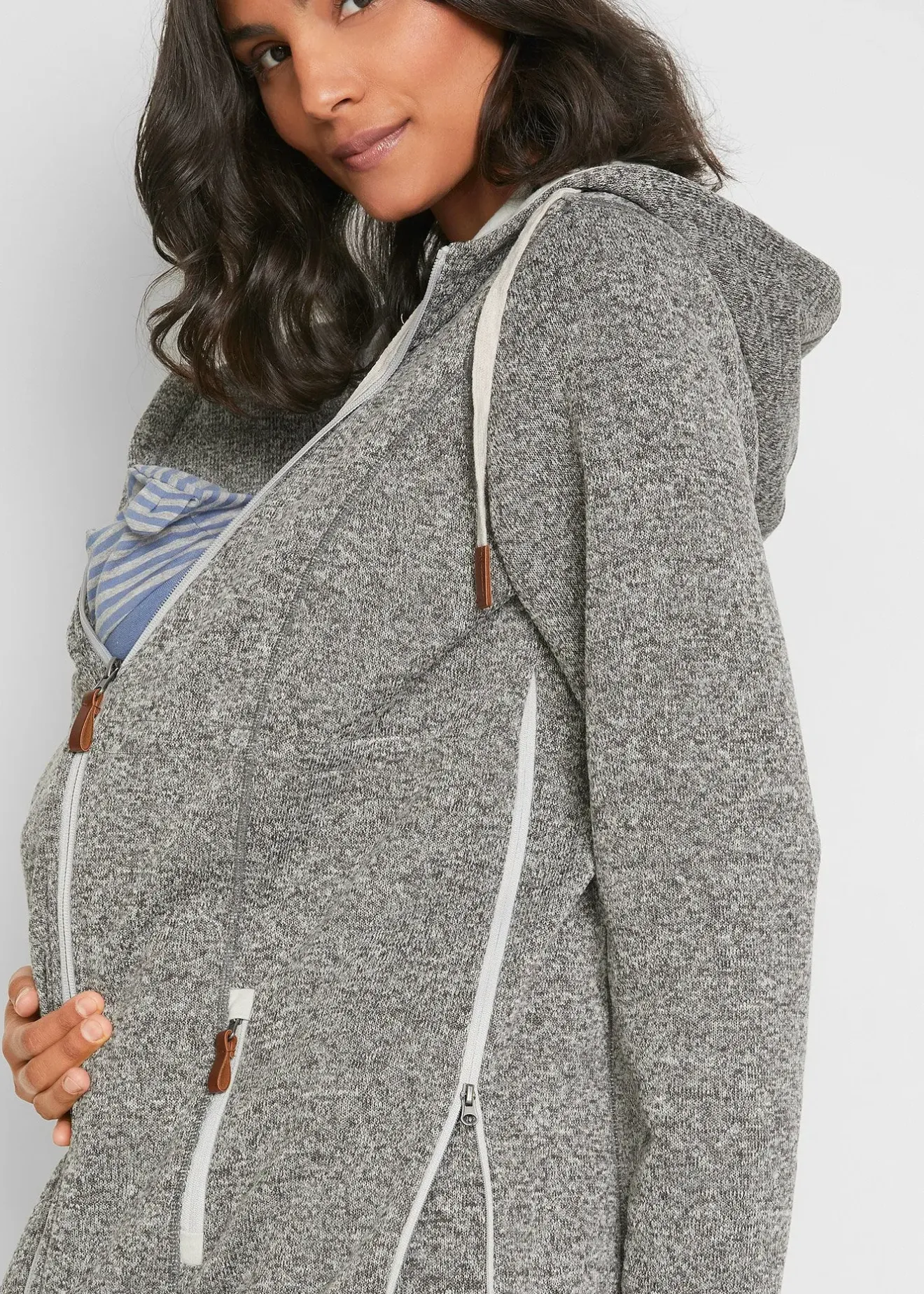 Femme bonprix Femme Enceinte|Veste de grossesse et de portage en polaire