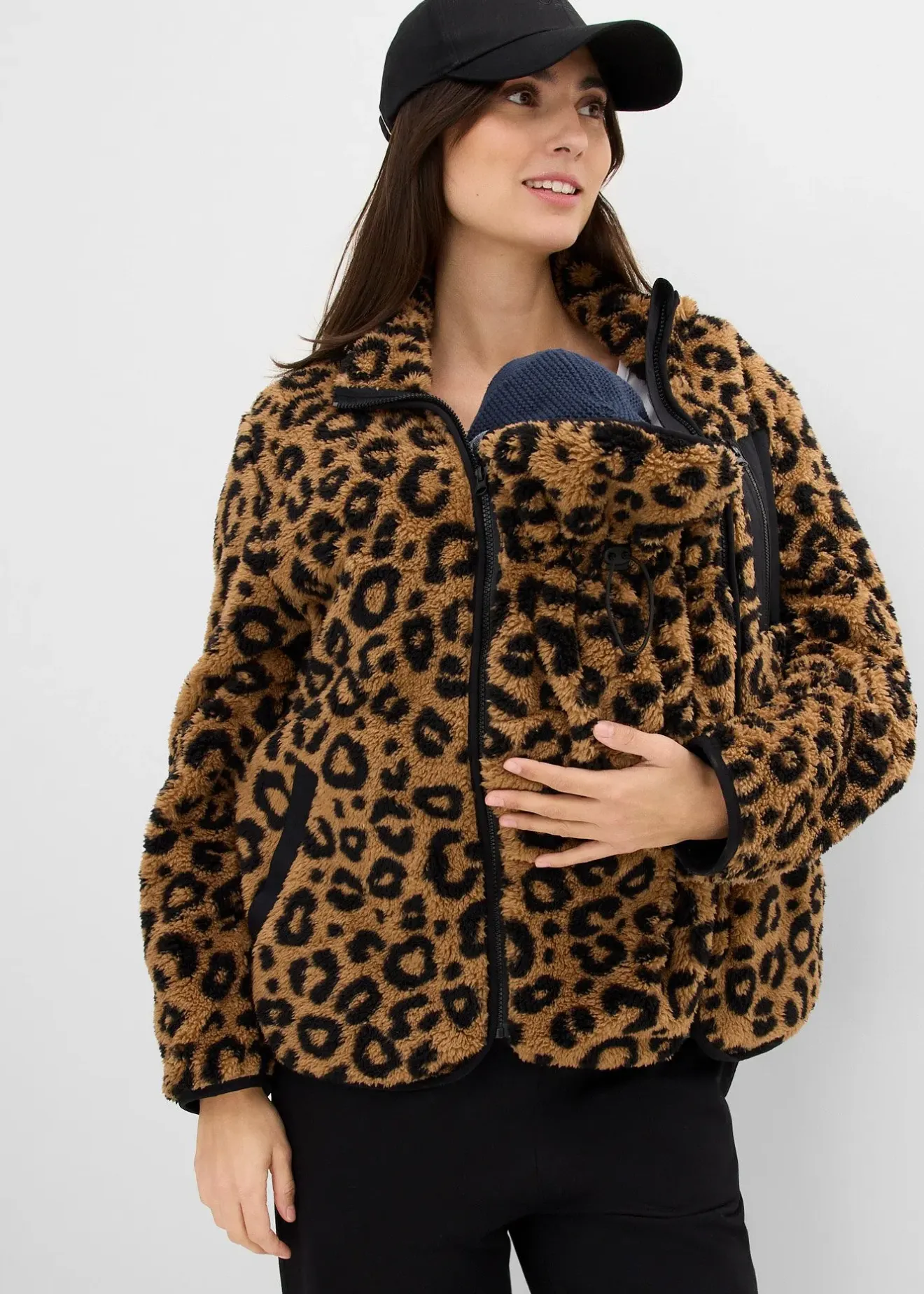 Femme bonprix Femme Enceinte|Veste de grossesse et de portage en sherpa