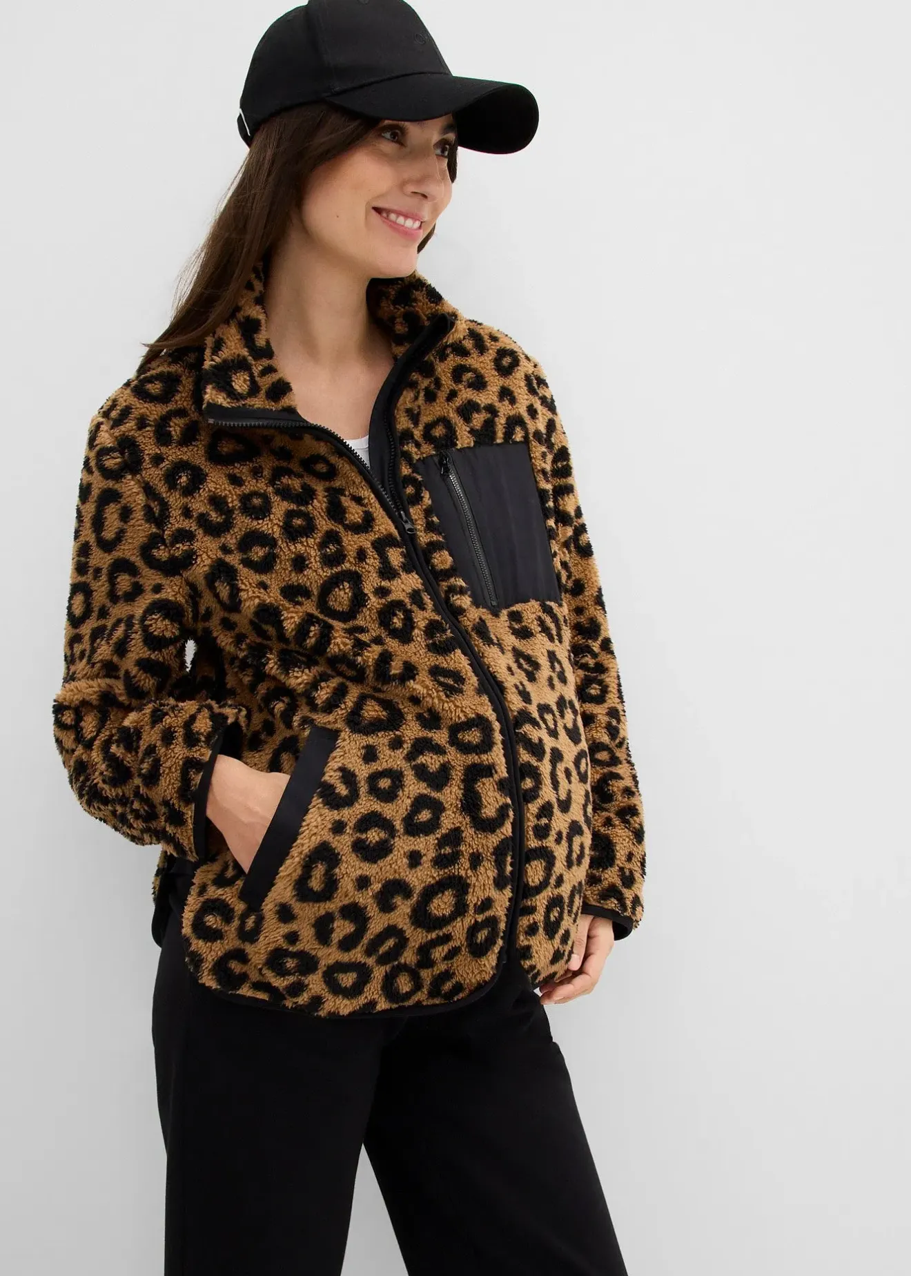 Femme bonprix Femme Enceinte|Veste de grossesse et de portage en sherpa