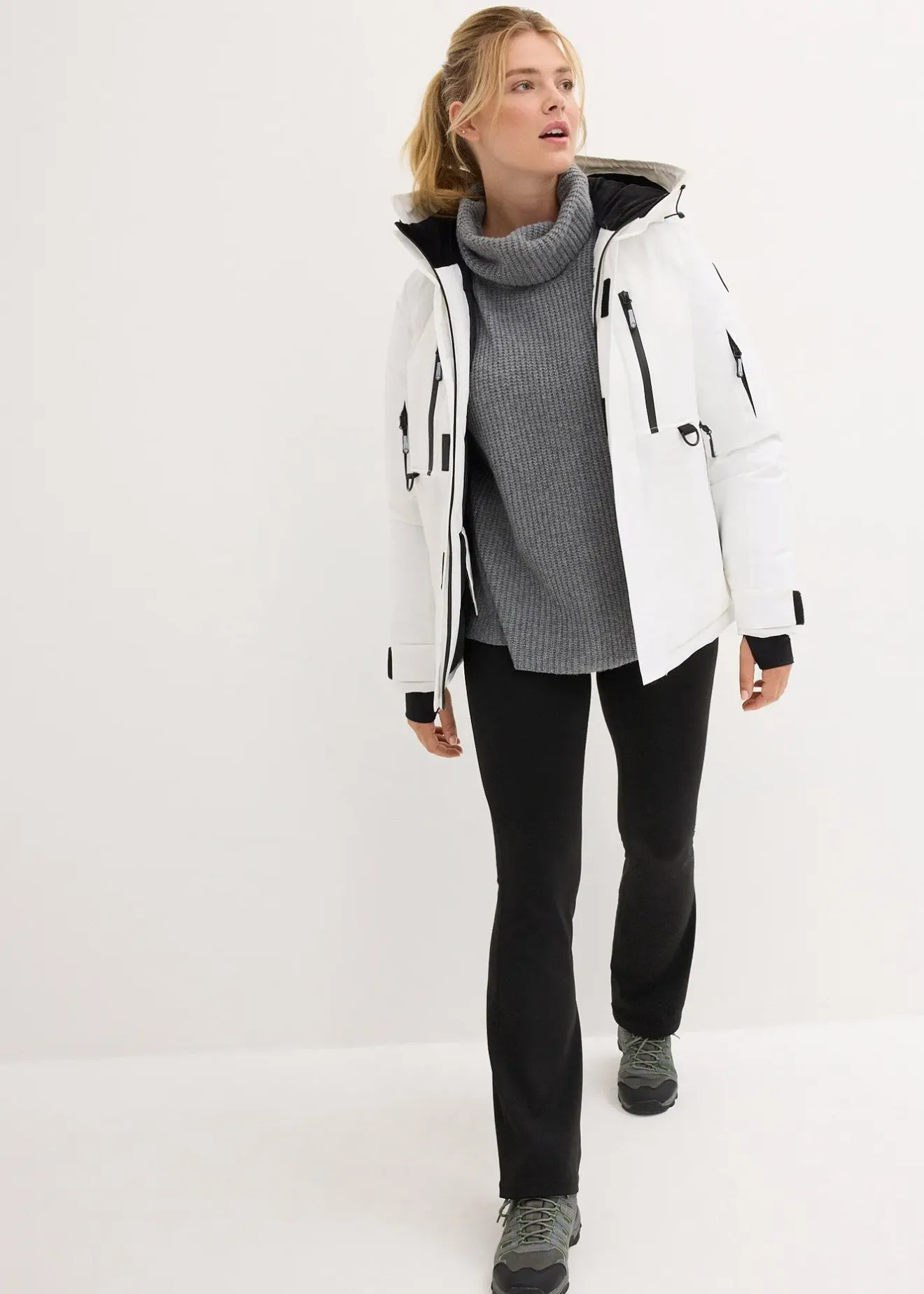 bonprix Veste de ski imperméable avec pare-neige|Femme Vêtements De Plein Air|Vêtements De Sport