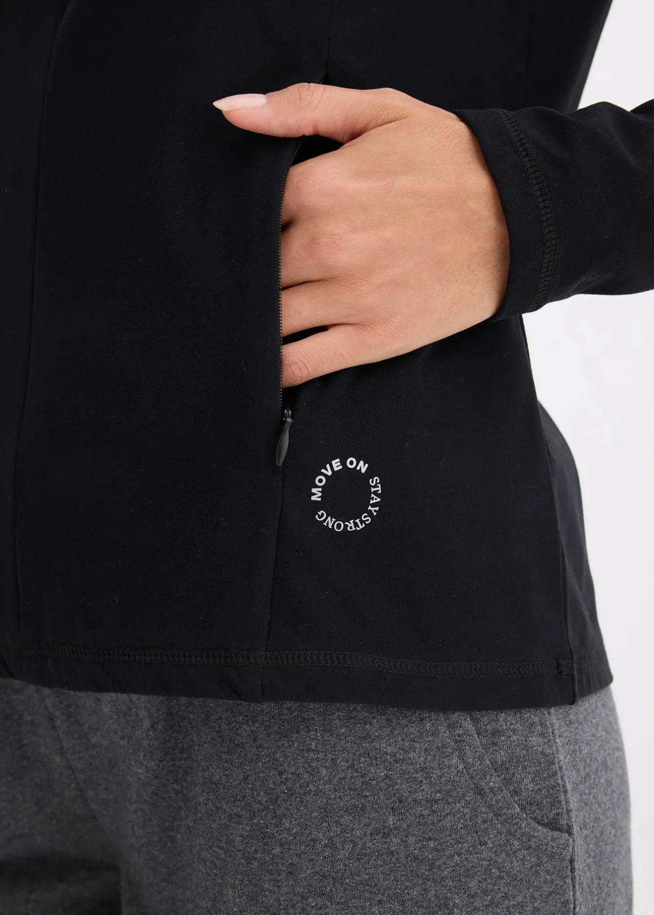 bonprix Veste de sport chaude à séchage rapide, demi-zip|Femme Vêtements Thermiques|Vêtements De Sport