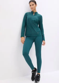 Femme bonprix Vêtements Thermiques|Vêtements De Sport|Veste de sport chaude à séchage rapide, demi-zip