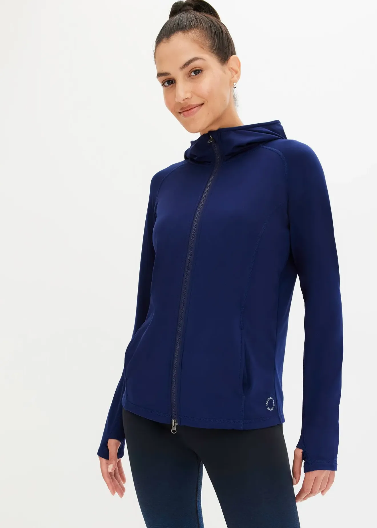 Femme bonprix Vêtements De Sport|Vestes & Manteaux|Veste de sport chaude avec mitaine, séchage rapide