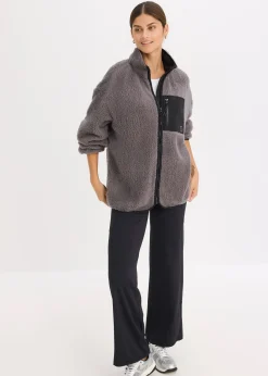 Femme bonprix Vêtements De Sport|Vestes & Manteaux|Veste de sport technique et oversize en polaire