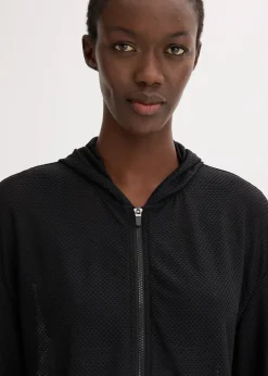 Femme bonprix Vêtements De Sport|Vestes & Manteaux|Veste de sport transparente en mesh, oversize