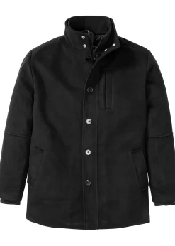 bonprix Veste d’hiver aspect laine avec empiècement coupe-vent|Homme Vêtements De Plein Air|Vestes