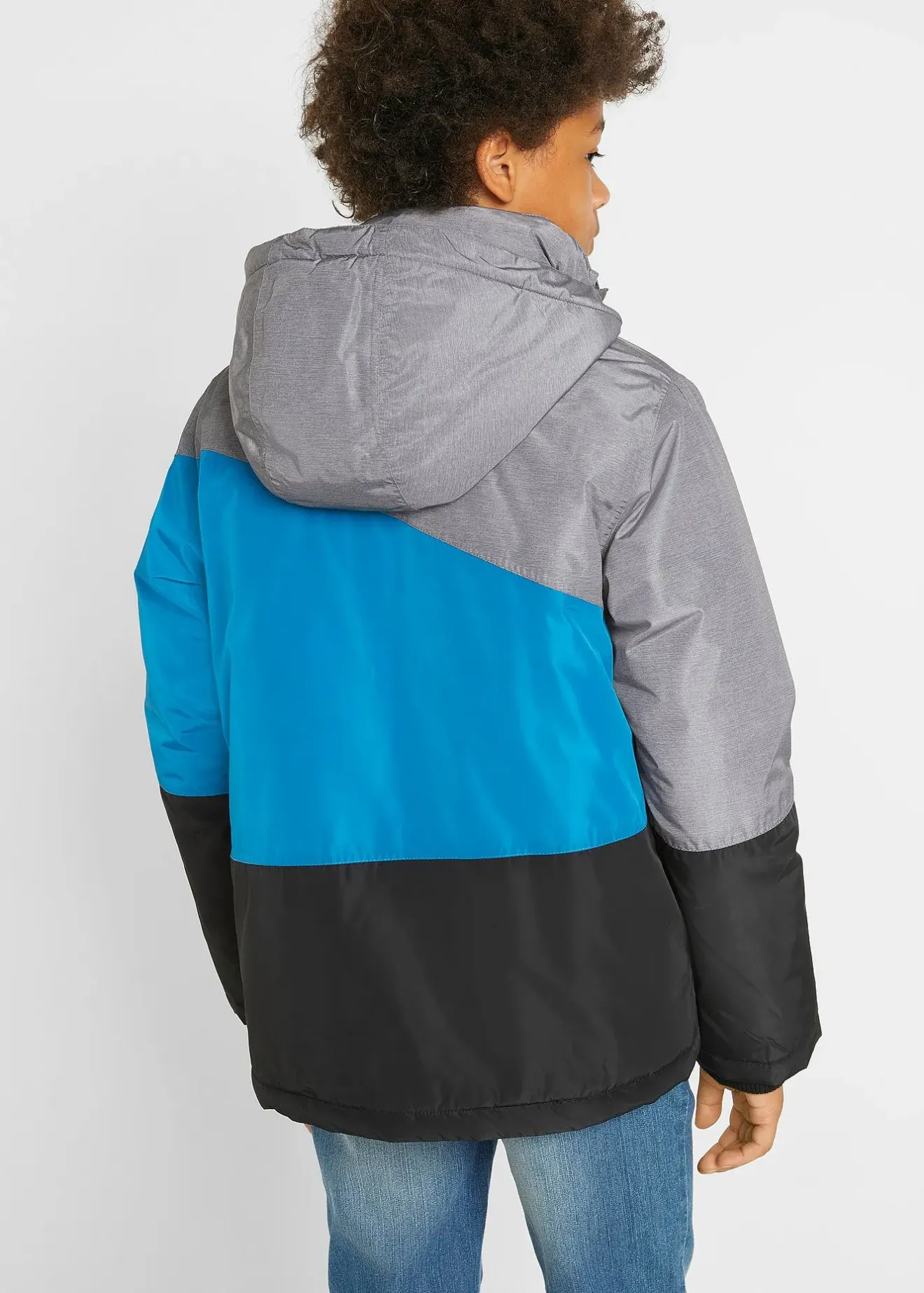 bonprix Veste d’hiver imperméable à capuche, style color block|Enfant Vêtements Enfant|Garçons 9-16 Ans·Vestes Outdoor