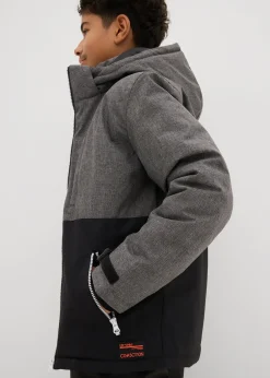 bonprix Veste d’hiver rembourrée à capuche, style color block|Enfant Vêtements Enfant|Garçons 9-16 Ans·Vestes Outdoor
