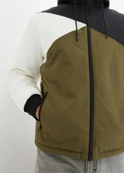 Homme bonprix Vestes|Veste d’hiver tricolore à capuche