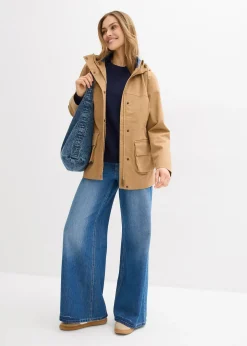 Femme bonprix Vestes & Manteaux|Veste déperlante avec doublure à carreaux