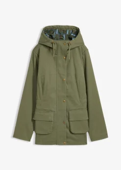 Femme bonprix Vestes & Manteaux|Veste déperlante avec doublure à carreaux