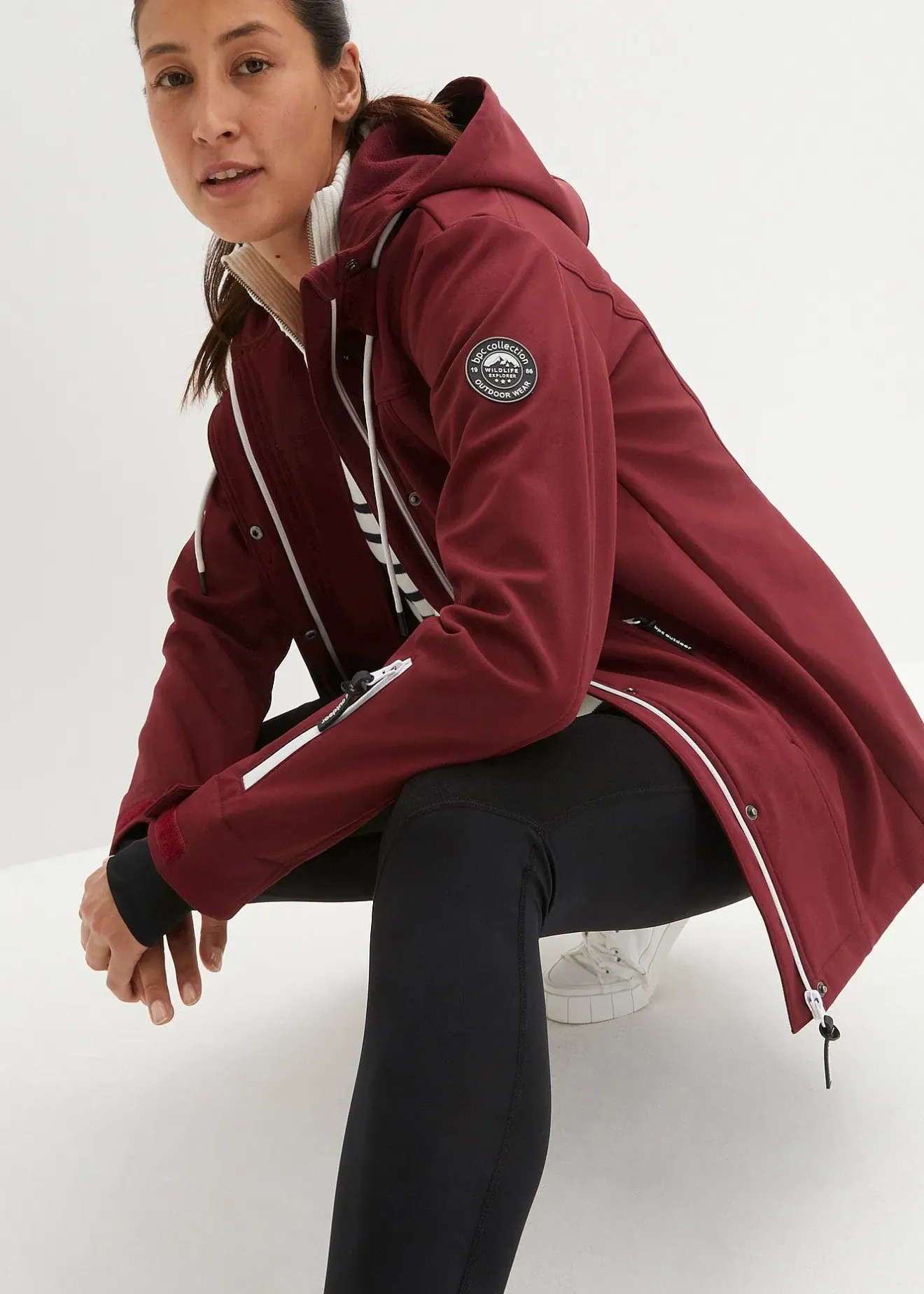 Femme bonprix Vêtements De Plein Air|Vêtements De Sport|Veste déperlante en softshell