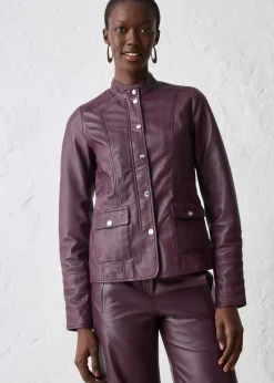 bonprix Veste en cuir nappa d’agneau|Femme Premium|Vestes & Manteaux