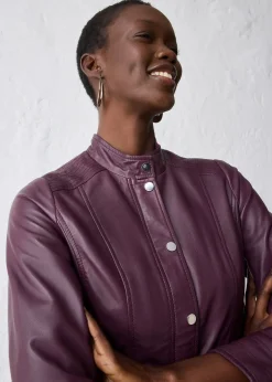 bonprix Veste en cuir nappa d’agneau|Femme Premium|Vestes & Manteaux