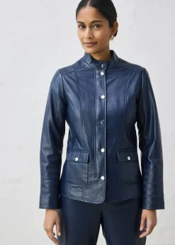 Femme bonprix Premium|Vestes & Manteaux|Veste en cuir nappa d’agneau