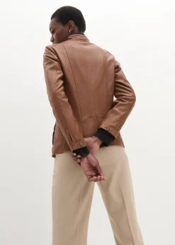 bonprix Veste en cuir nappa d’agneau|Femme Premium|Vestes & Manteaux