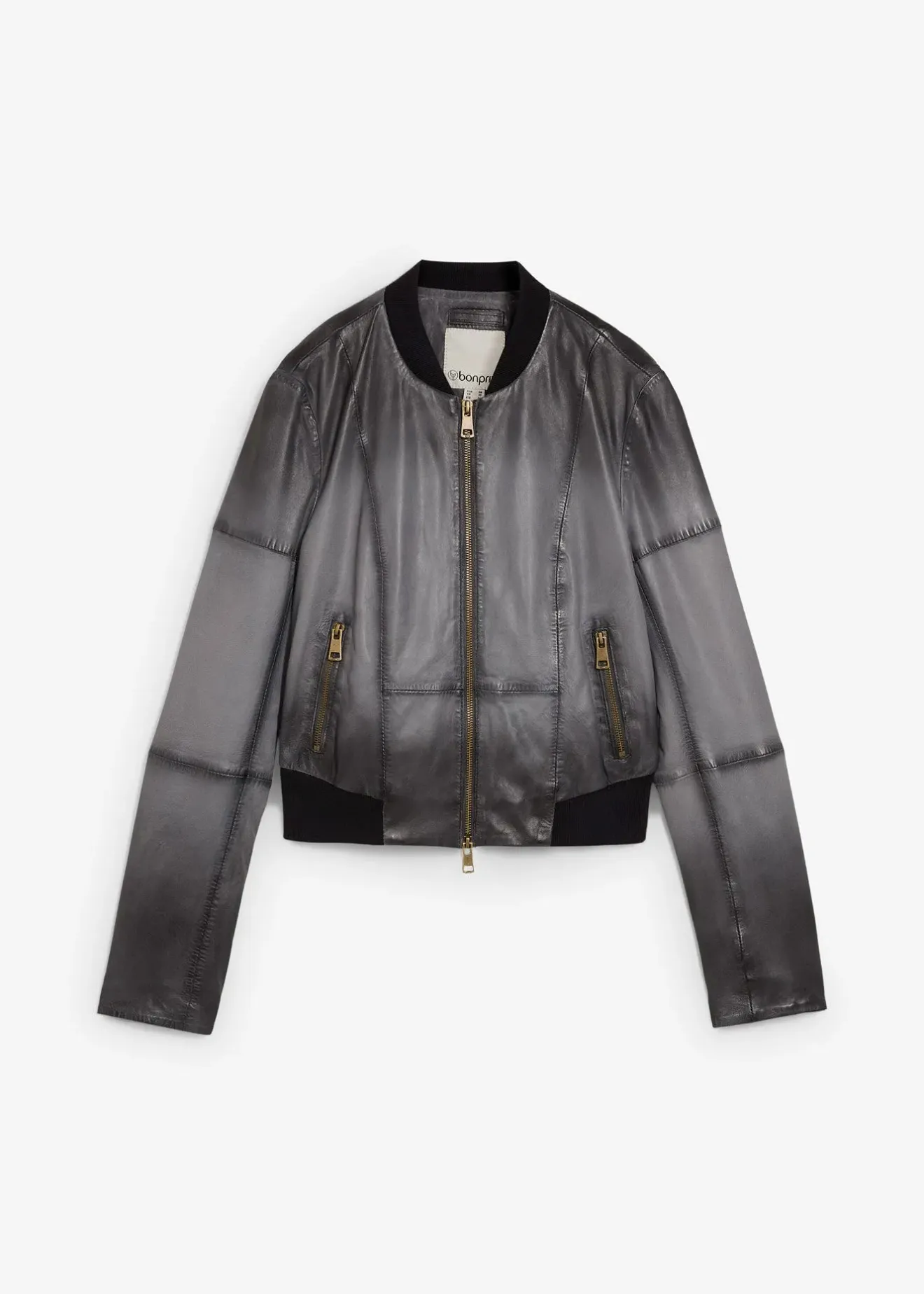 bonprix Veste en cuir nappa d’agneau|Femme Premium|Vestes & Manteaux