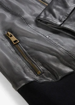 bonprix Veste en cuir nappa d’agneau|Femme Premium|Vestes & Manteaux