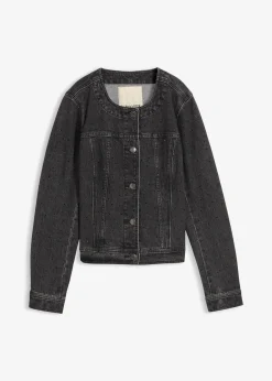 Femme bonprix Vestes & Manteaux|Veste en jean à strass