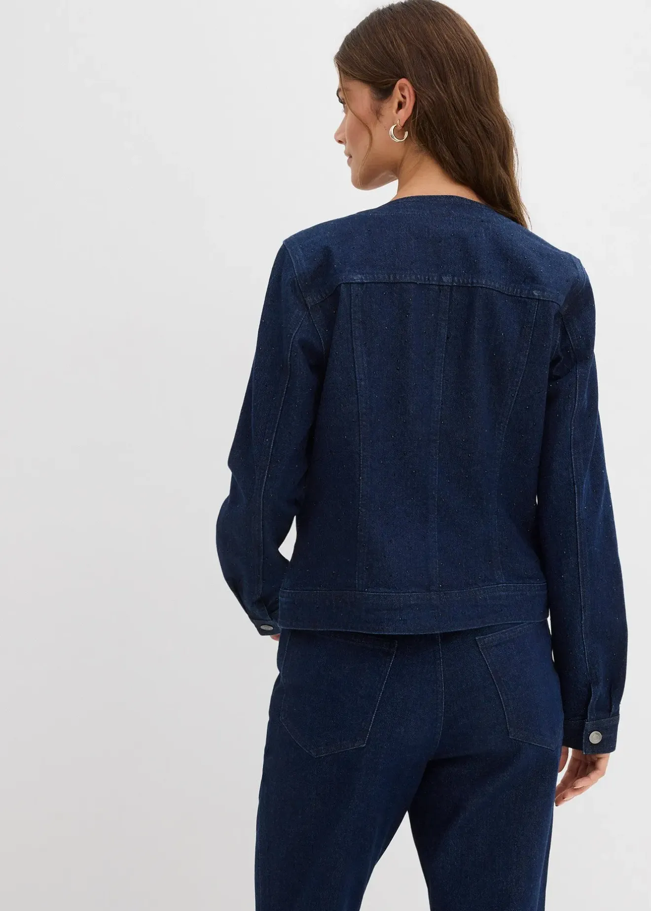 bonprix Veste en jean à strass|Femme Vestes & Manteaux