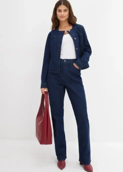 bonprix Veste en jean à strass|Femme Vestes & Manteaux