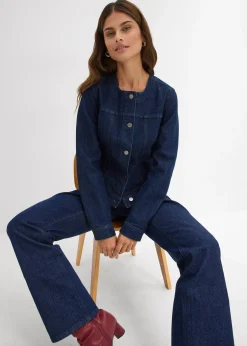 bonprix Veste en jean à strass|Femme Vestes & Manteaux