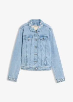 Femme bonprix Vestes & Manteaux|Veste en jean avec broderie