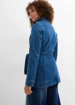 bonprix Veste en jean avec ceinture|Femme Vestes & Manteaux
