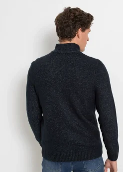 Homme bonprix Pulls & Gilets|Veste en maille à col montant