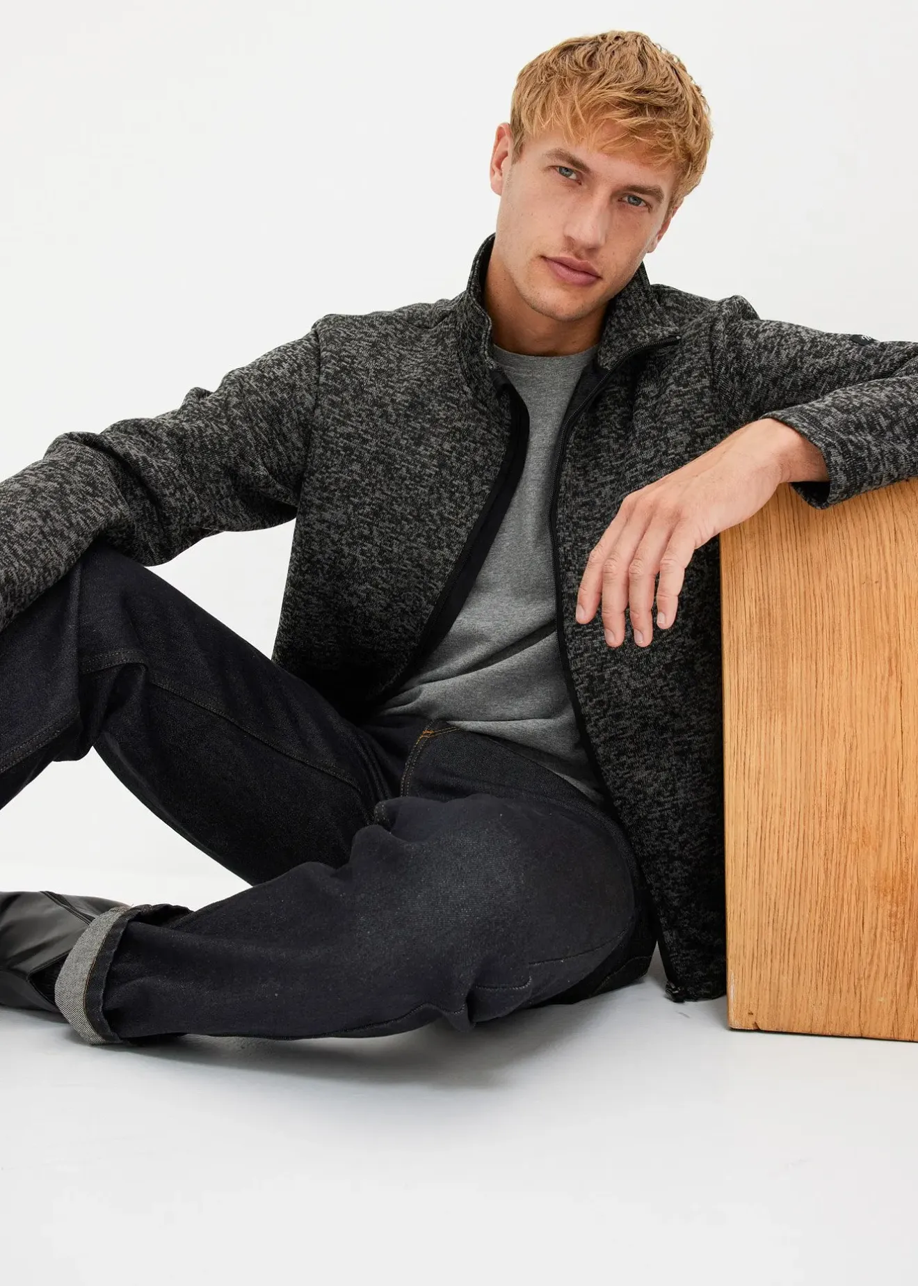 bonprix Veste en maille polaire avec doublure peluche|Homme Vêtements Thermiques|Vêtements De Plein Air