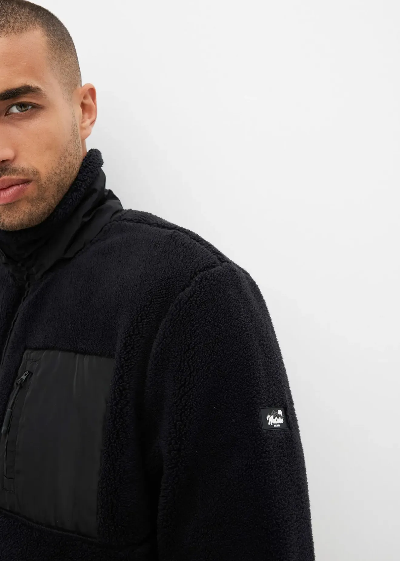 bonprix Veste en polaire peluche|Homme Vêtements Thermiques|Vêtements De Plein Air