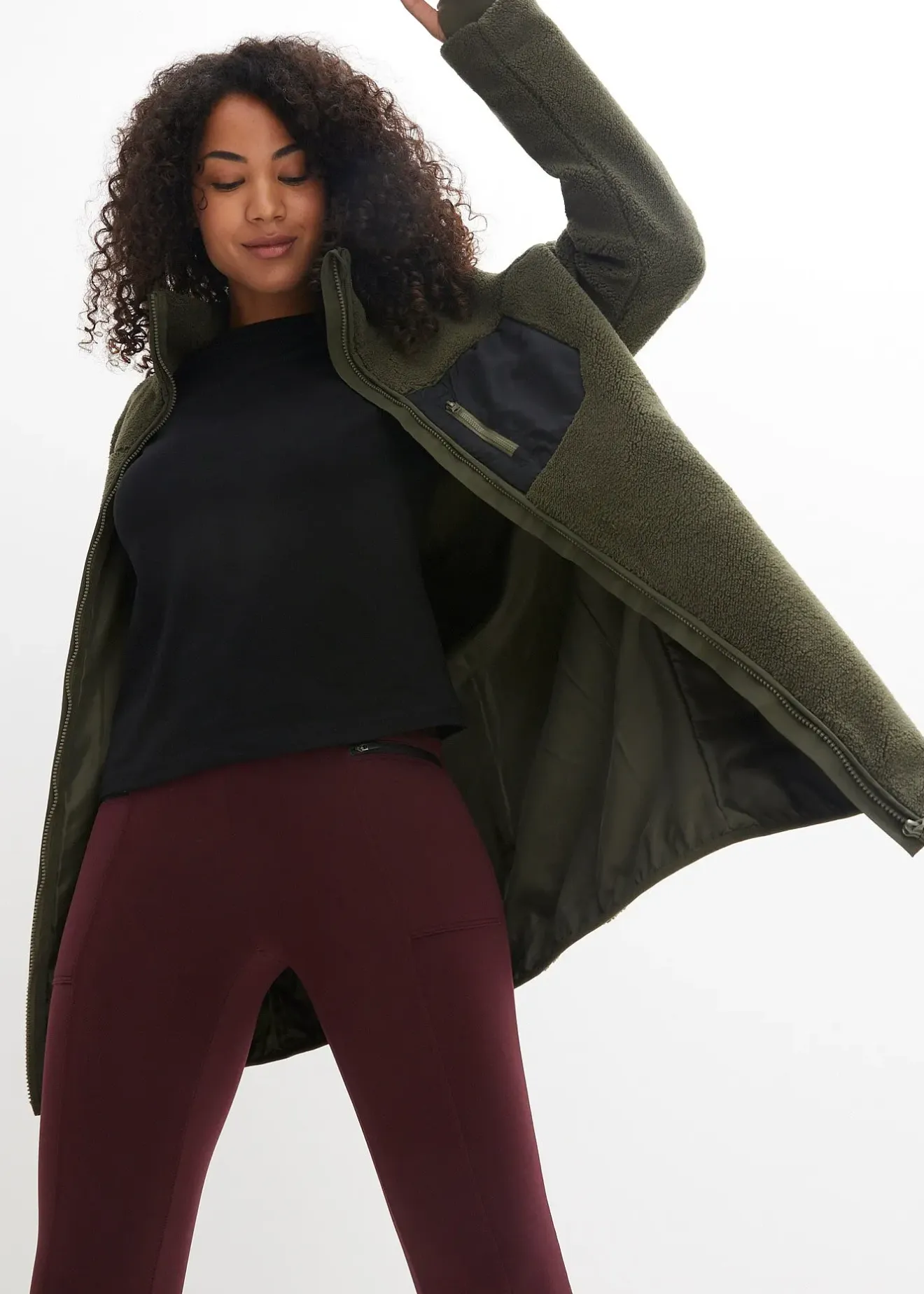 Femme bonprix Sweats|Vestes & Manteaux|Veste en polaire peluche