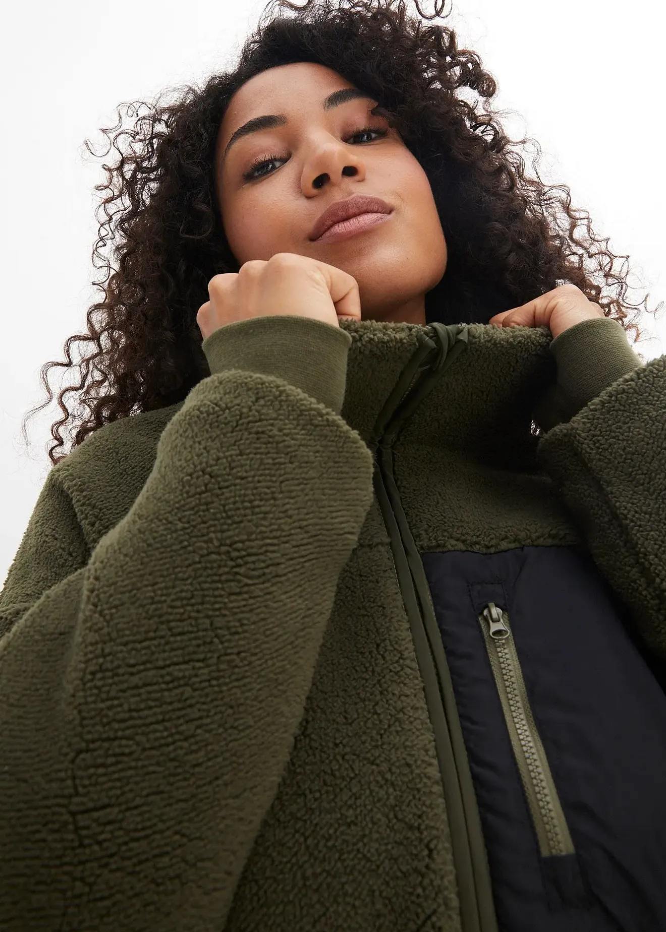 Femme bonprix Sweats|Vestes & Manteaux|Veste en polaire peluche