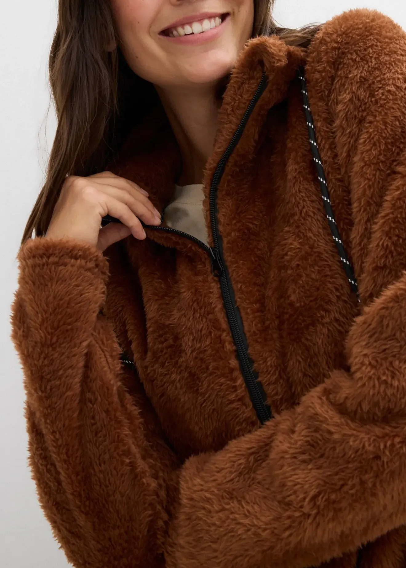 Femme bonprix Vêtements Thermiques|Sweats|Veste en polaire peluche