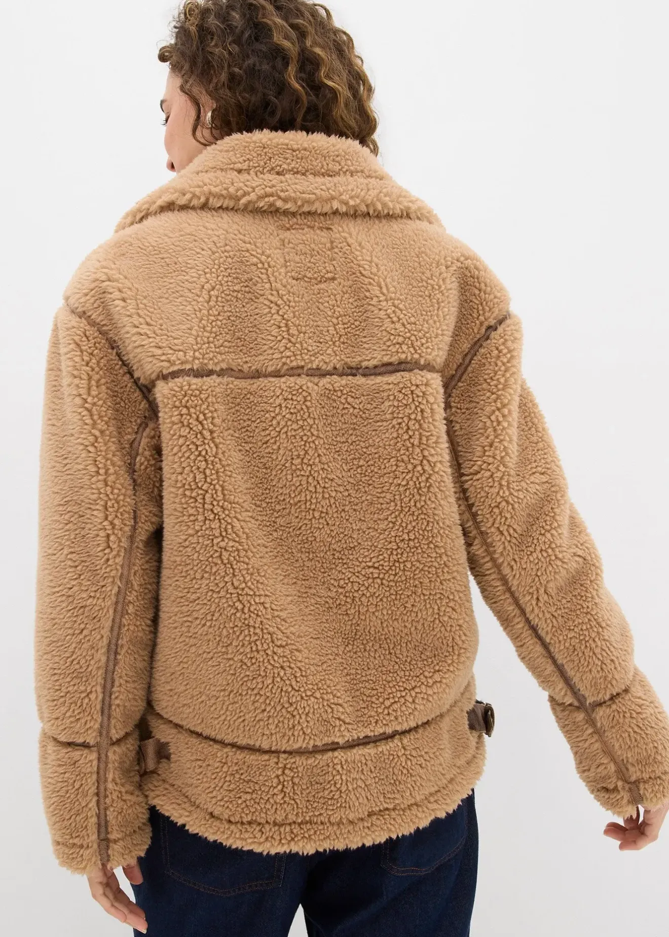 bonprix Veste en sherpa|Femme Vestes & Manteaux